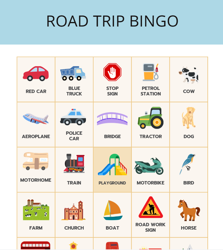 Kids Road Trip Activity Planner