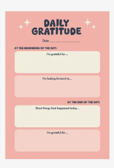 Daily Gratitude Journal