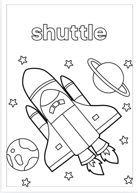 Printable Vehicles Colouring Book