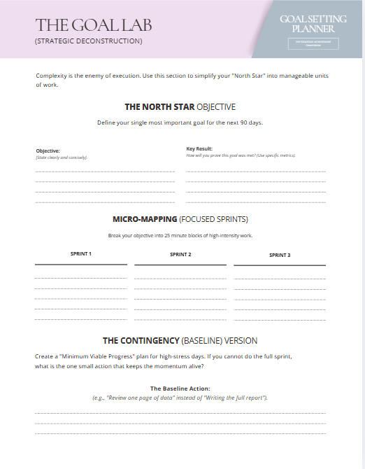 Goal Setting Planner