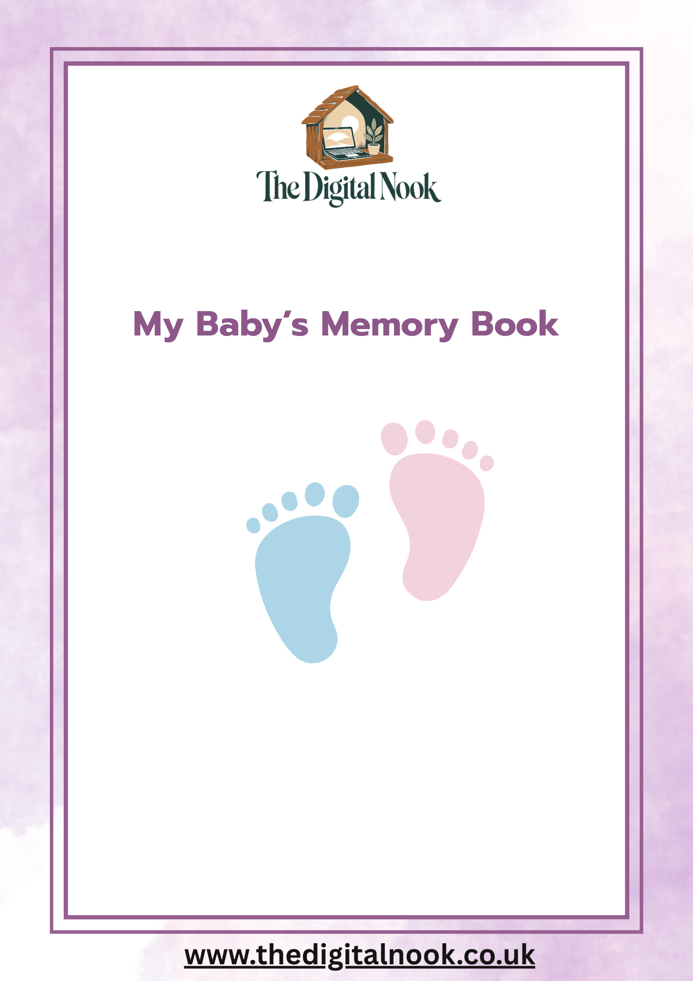 Baby Memory Book | First 5 Years Printable Keepsake Journal | Pregnancy, Milestones & First Memories PDF