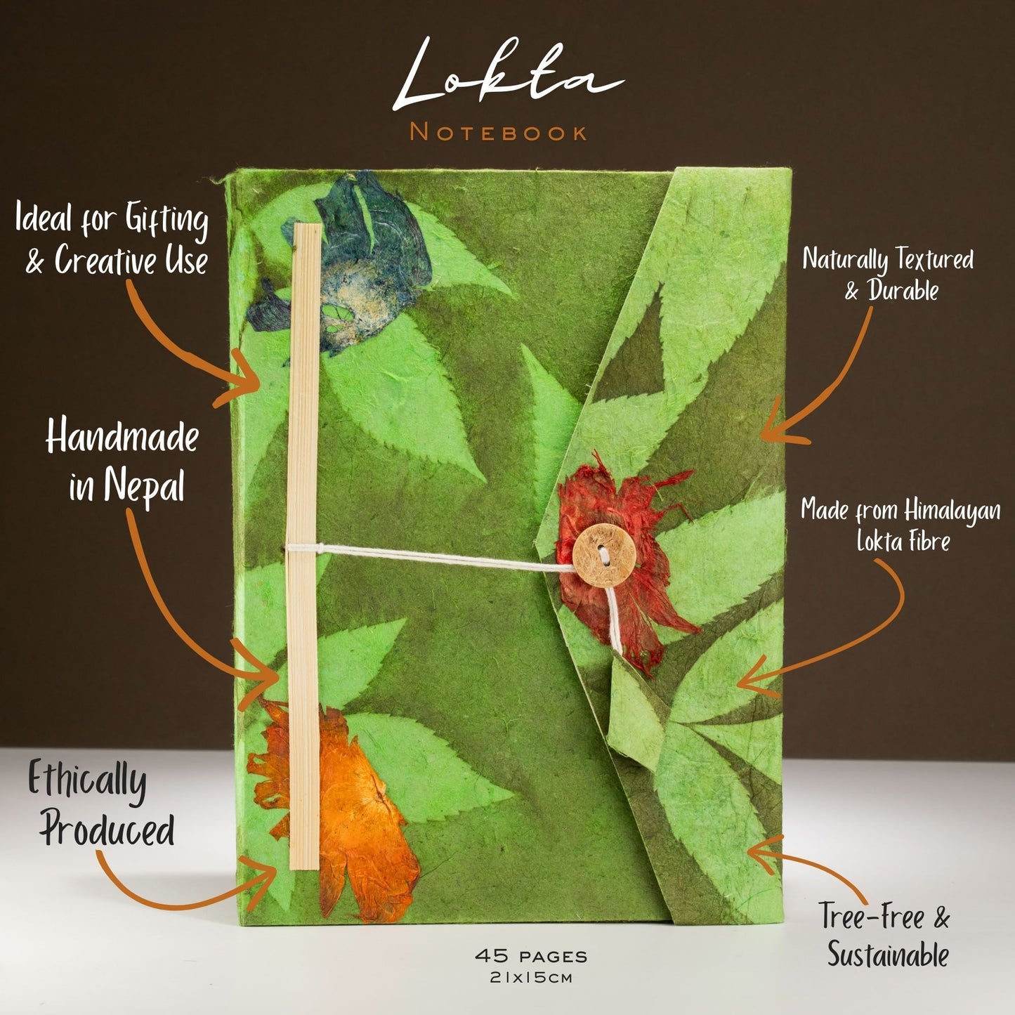 Lokta Moss Green Notebook