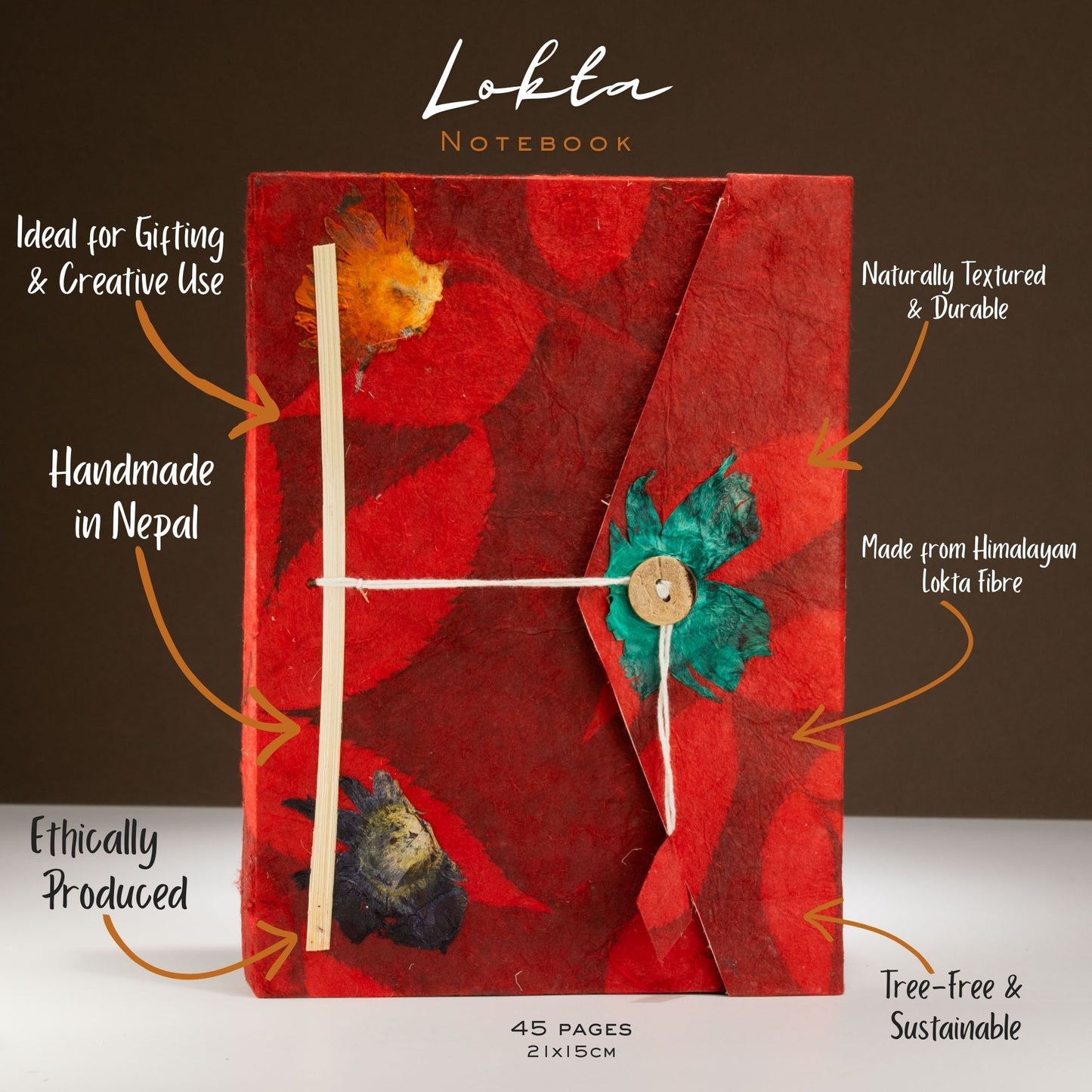 Lokta Bold Floral Notebook
