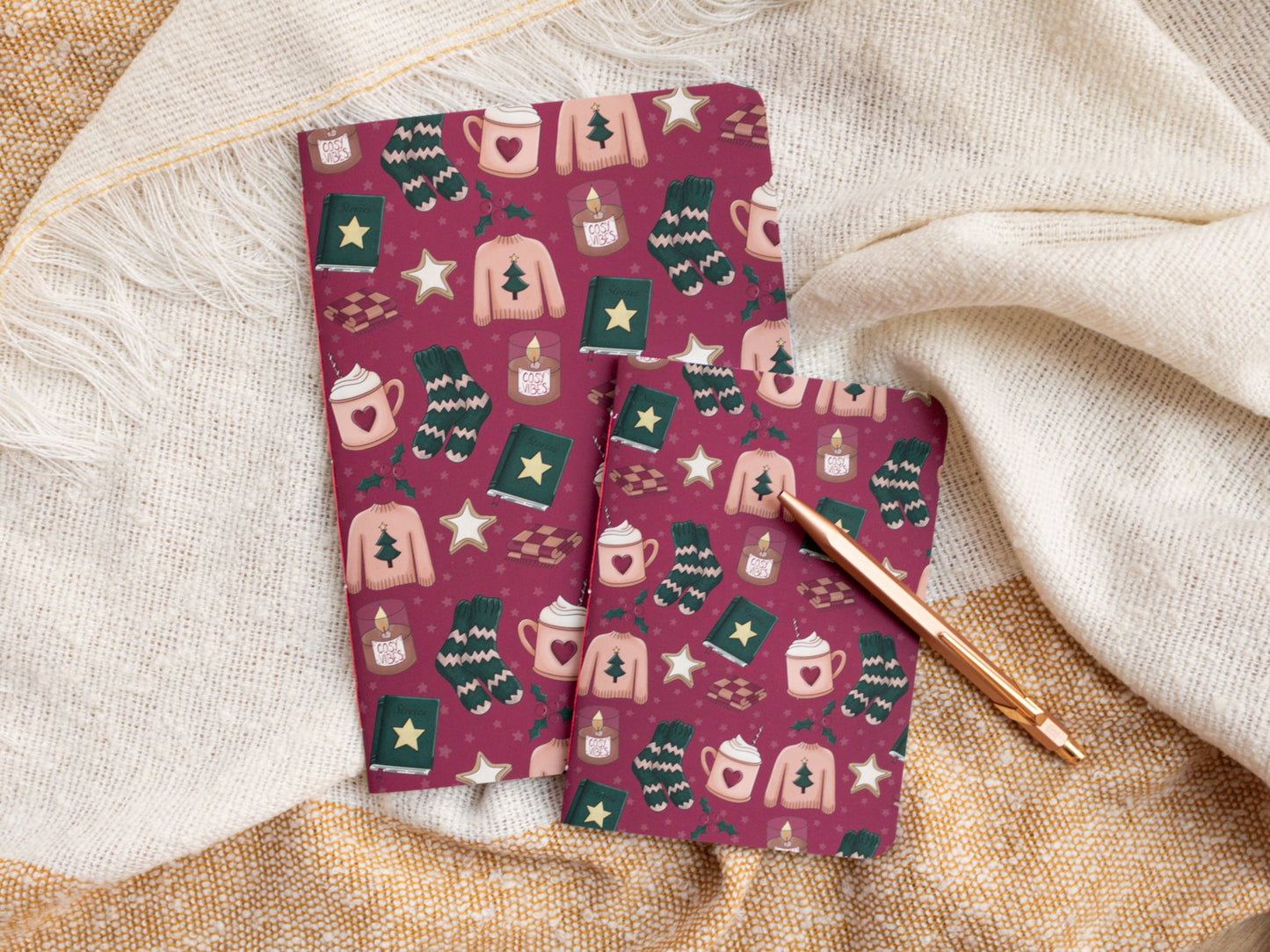 Notebook with Cosy Winter Design