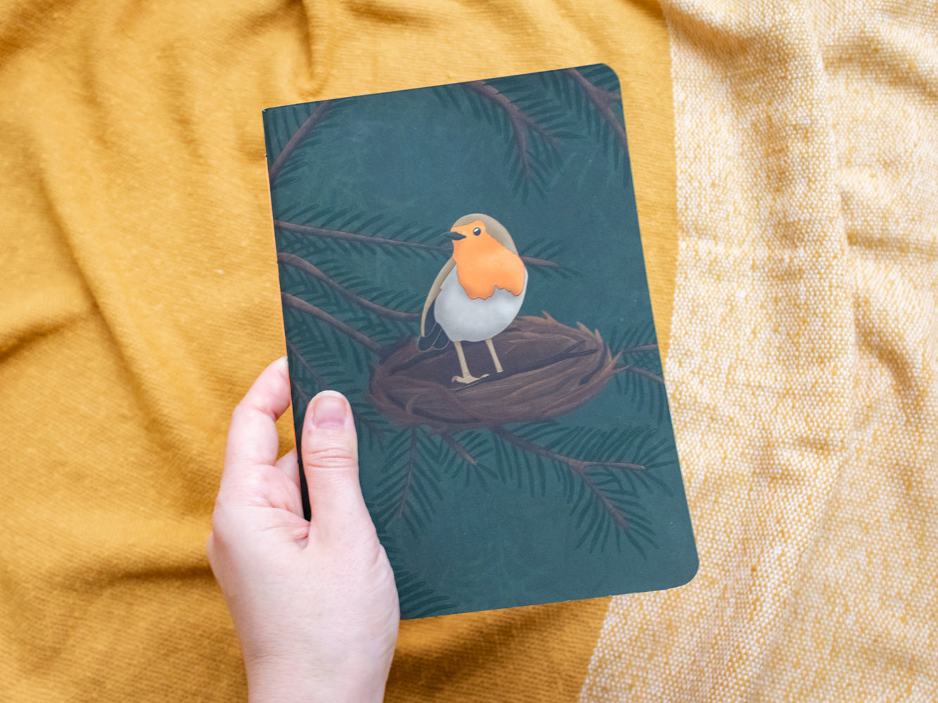 Notebook with Robin Design