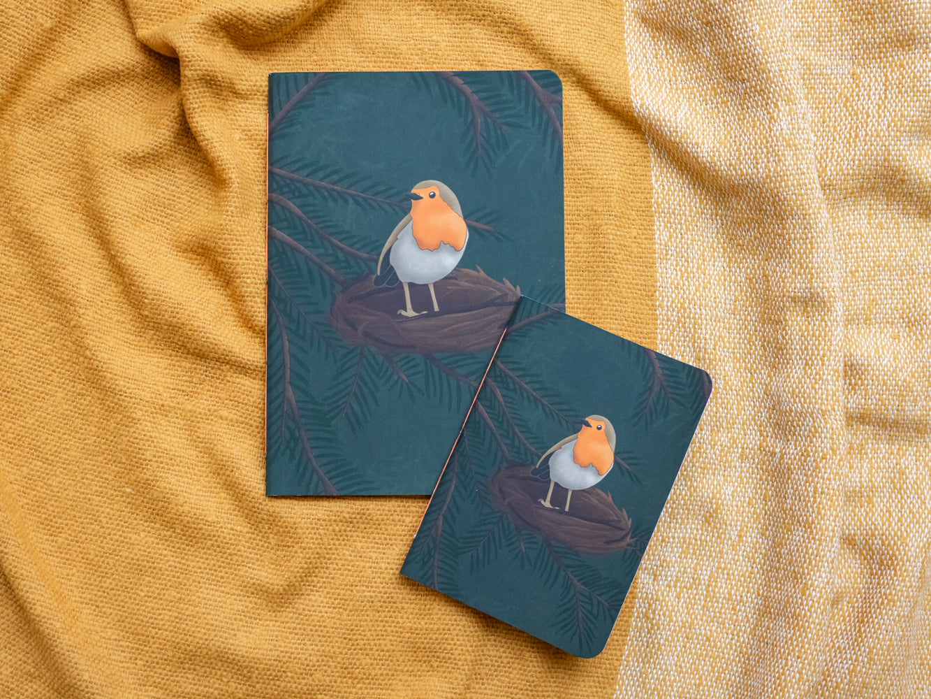 Notebook with Robin Design