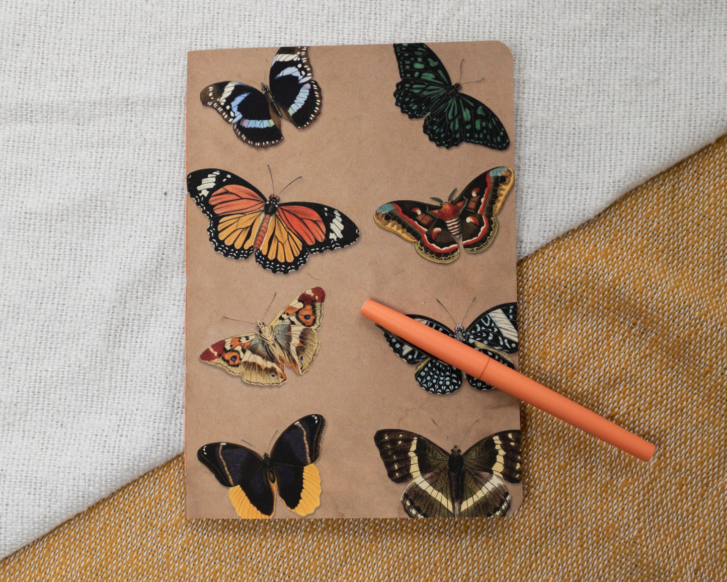 A5 Notebook with Butterfly Design