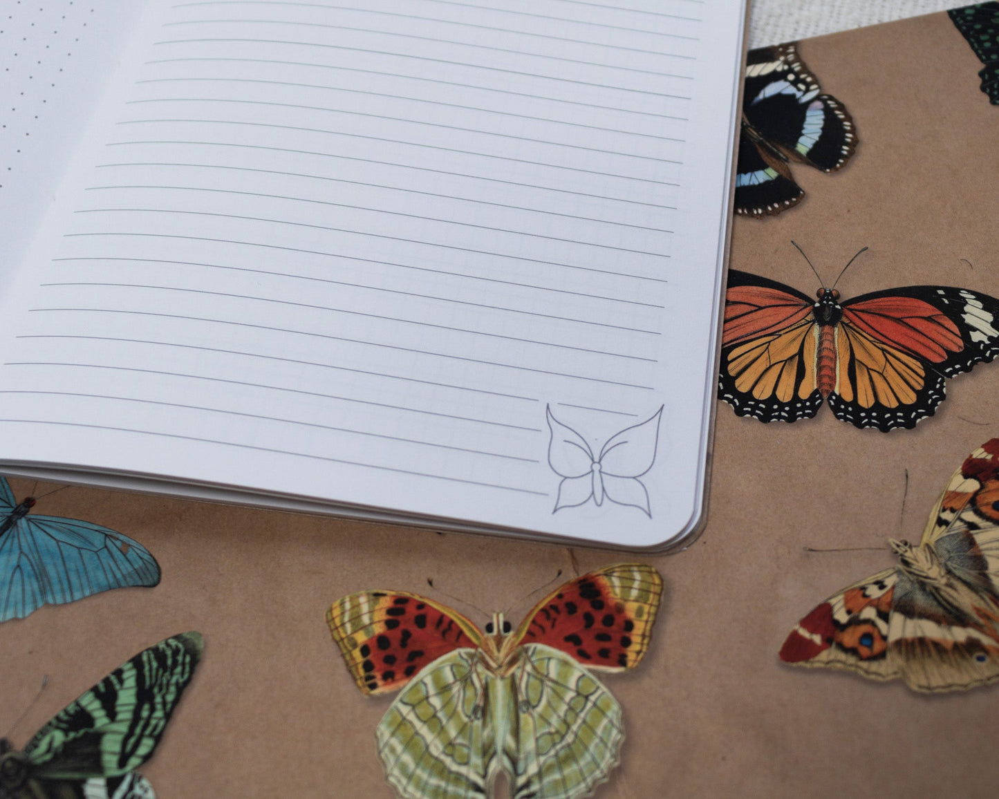 A5 Notebook with Butterfly Design