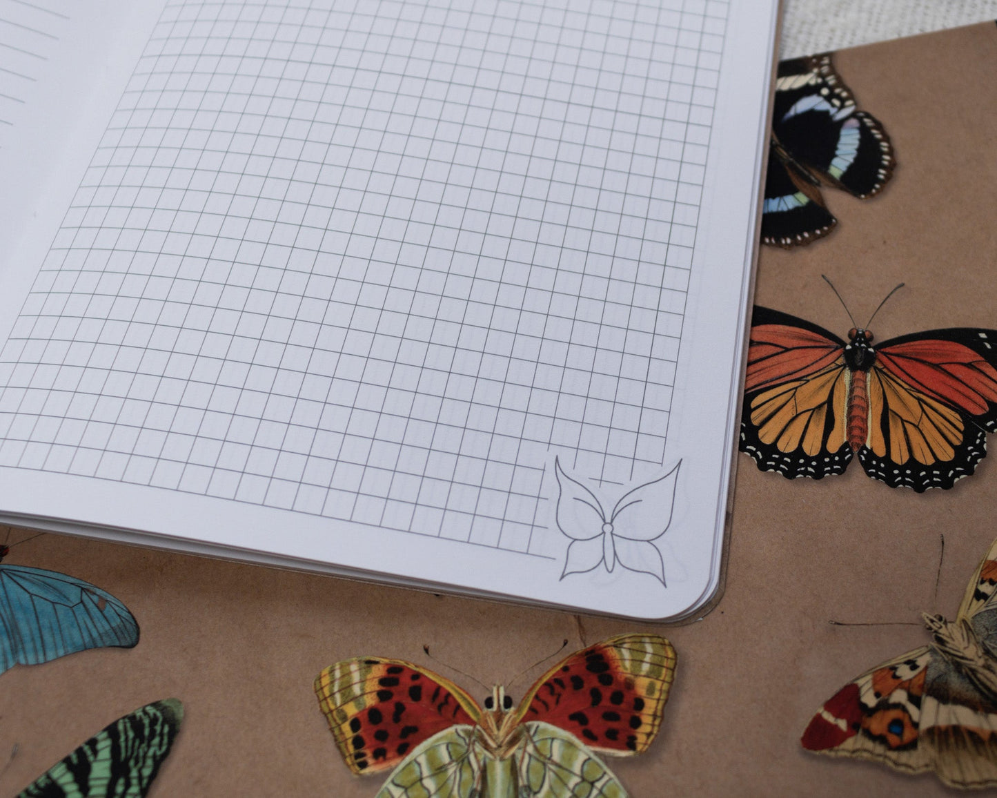 A5 Notebook with Butterfly Design