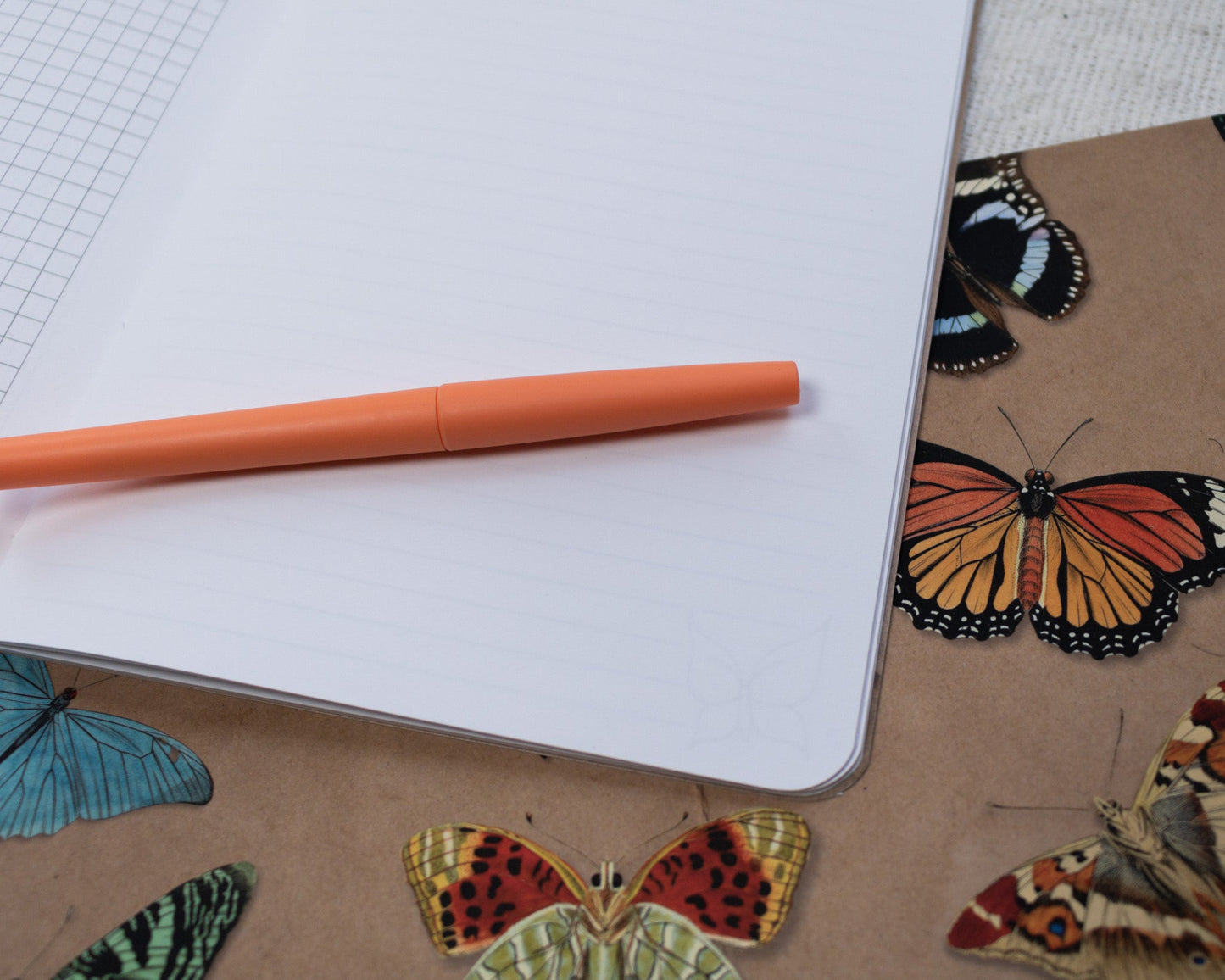 A5 Notebook with Butterfly Design