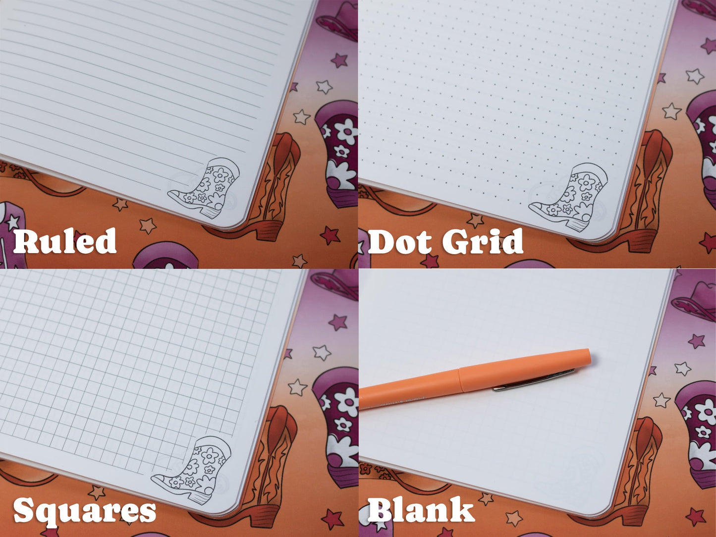 Notebook with Howdy Design