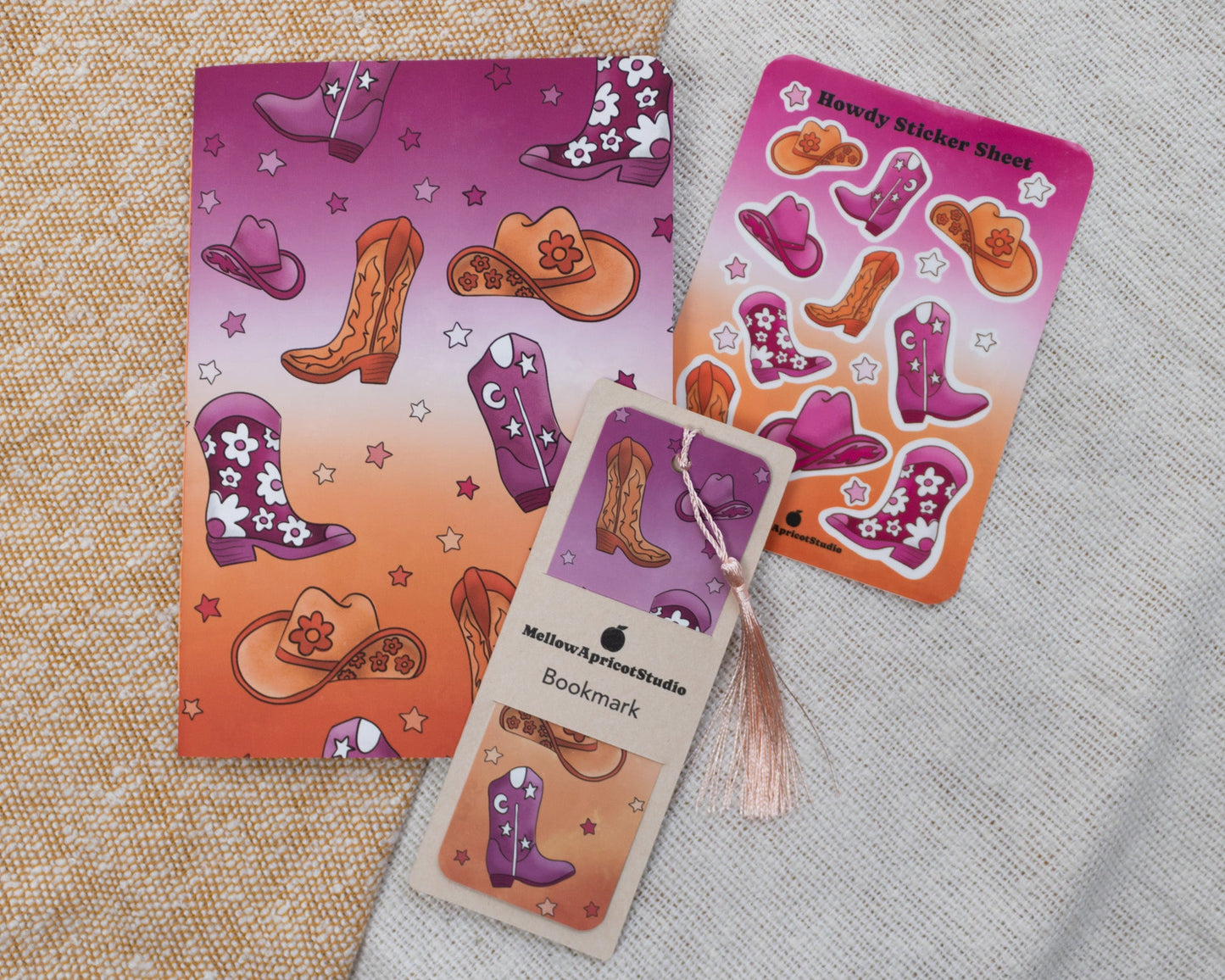 Notebook with Howdy Design