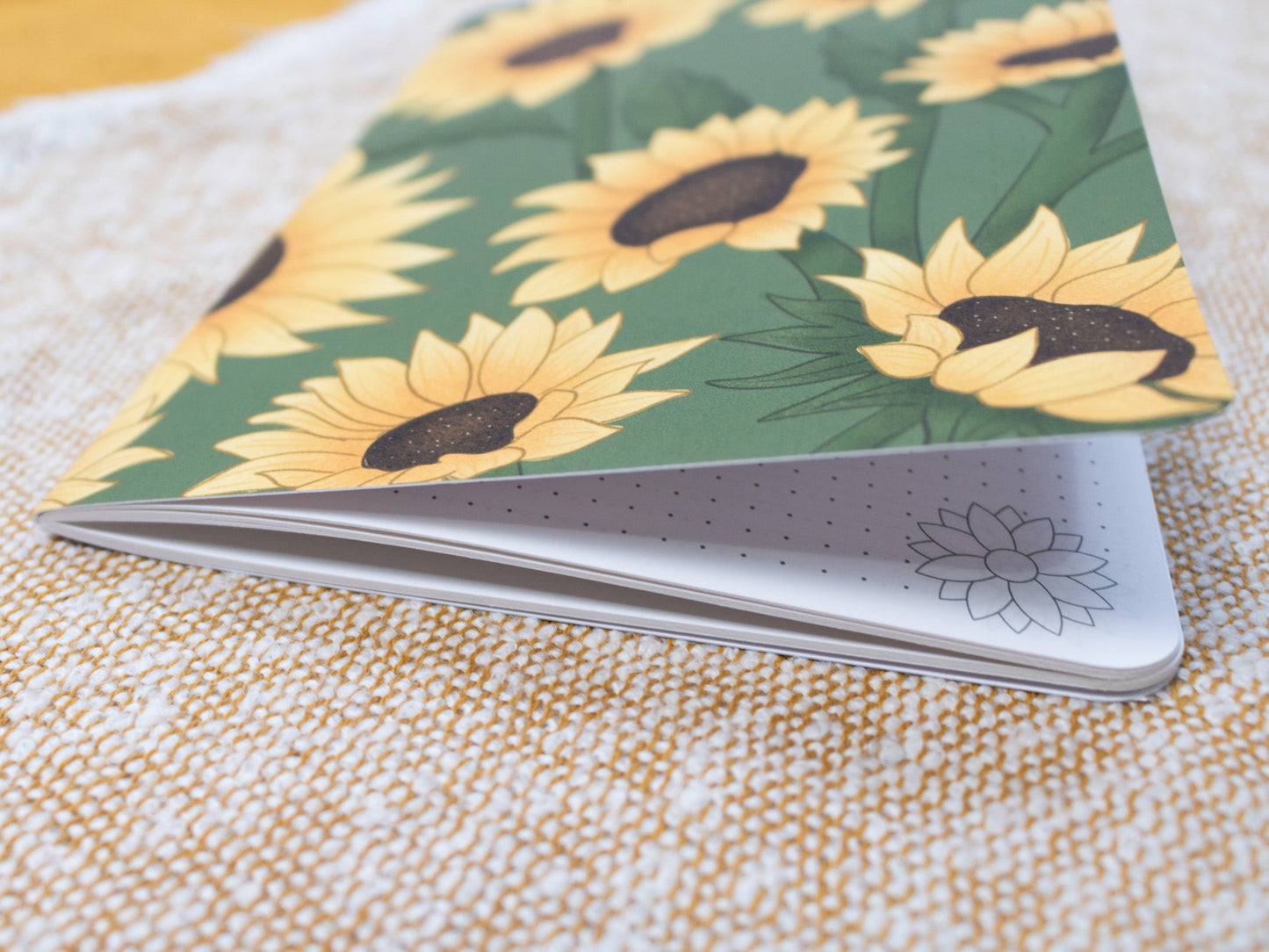 Sunflower A5 Handmade Notebook