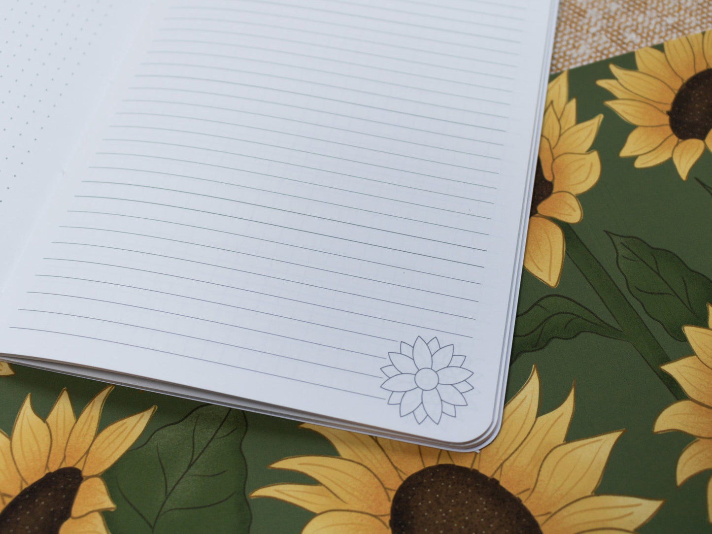 Sunflower A5 Handmade Notebook